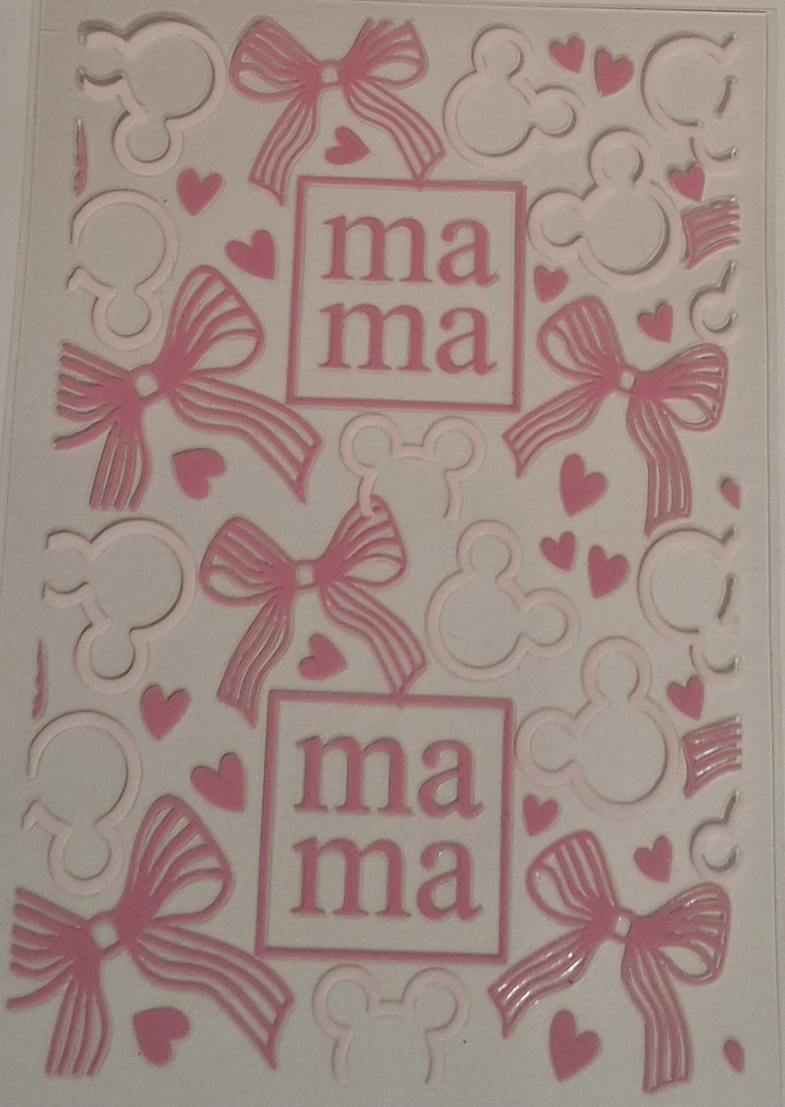 Mickey mama large decal