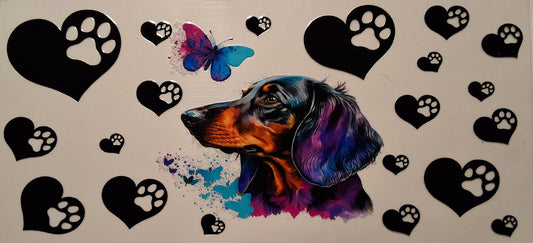 Dachshund 16oz wrap