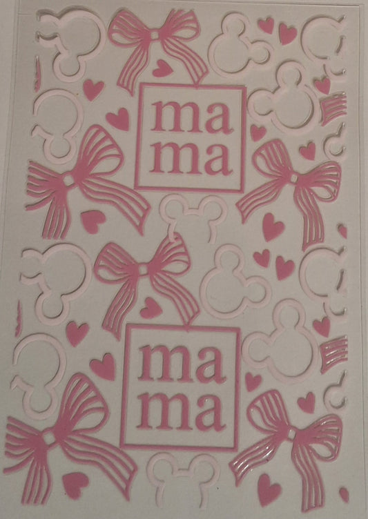 Mickey mama large decal