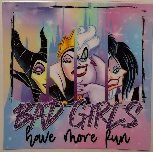Bad girls medium decal