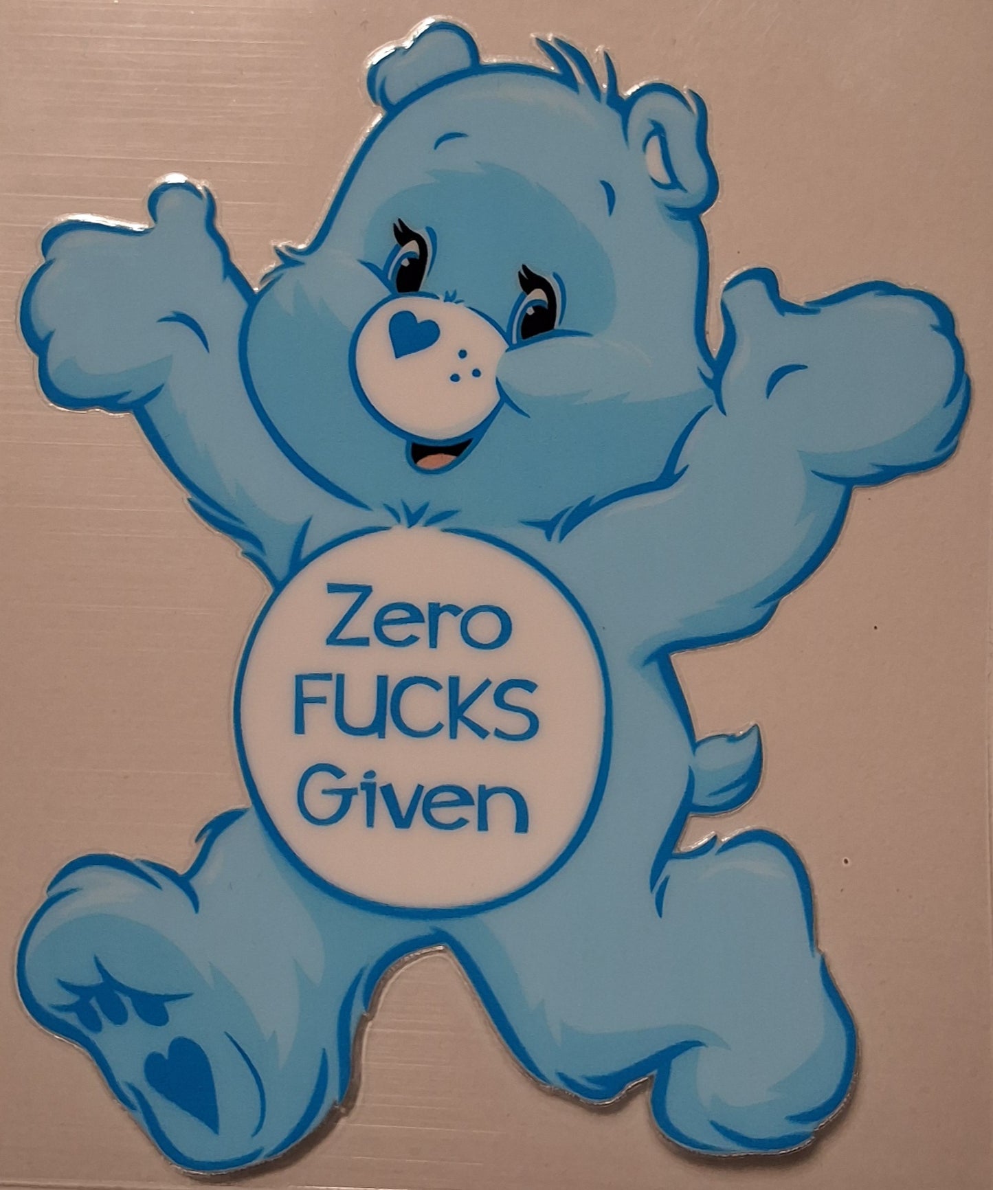 Zero given bear small decal