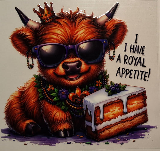 Royal appetite hc medium decal