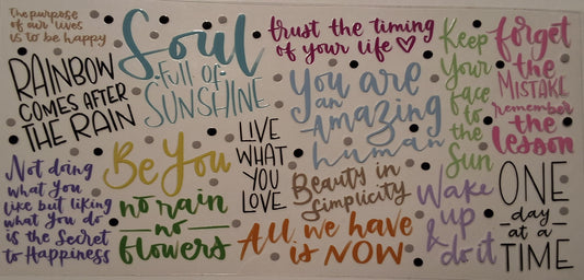 Positive words 16oz wrap