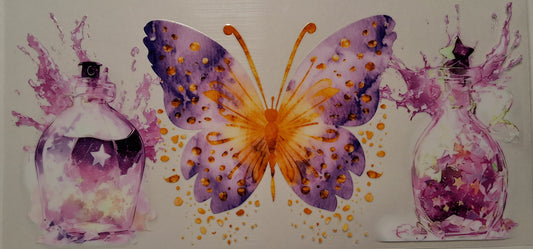 Light purple butterfly 16oz wrap